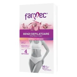 Farmec Body wax strips with orchid extract