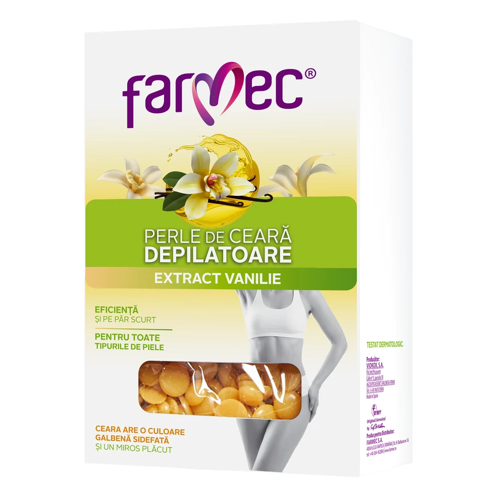 Farmec Depilatory wax beads with vanilla extract