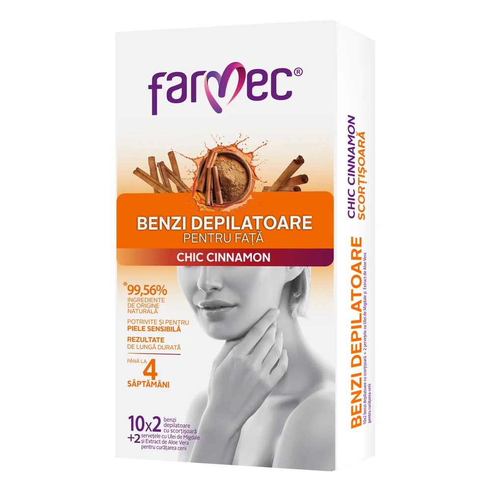 Farmec Face wax strips Chic Cinnamon
