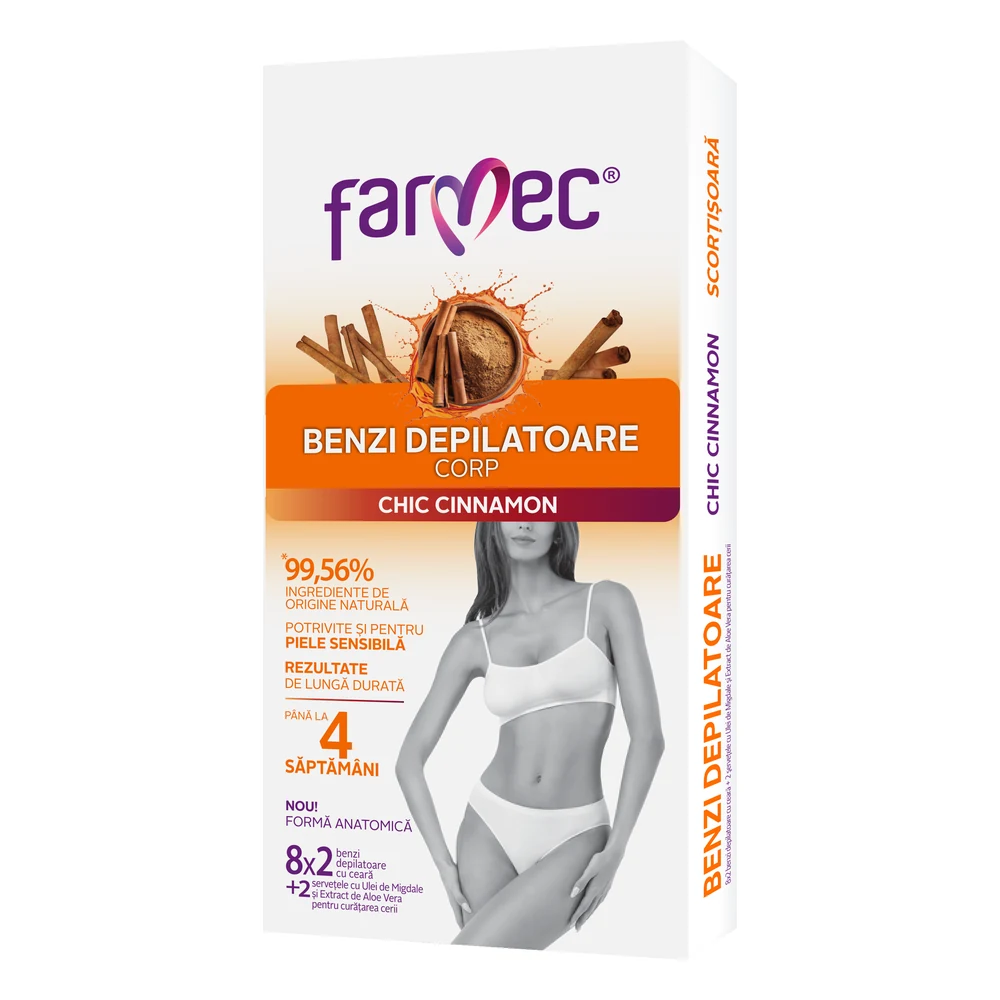Farmec Body wax strips Chic Cinnamon